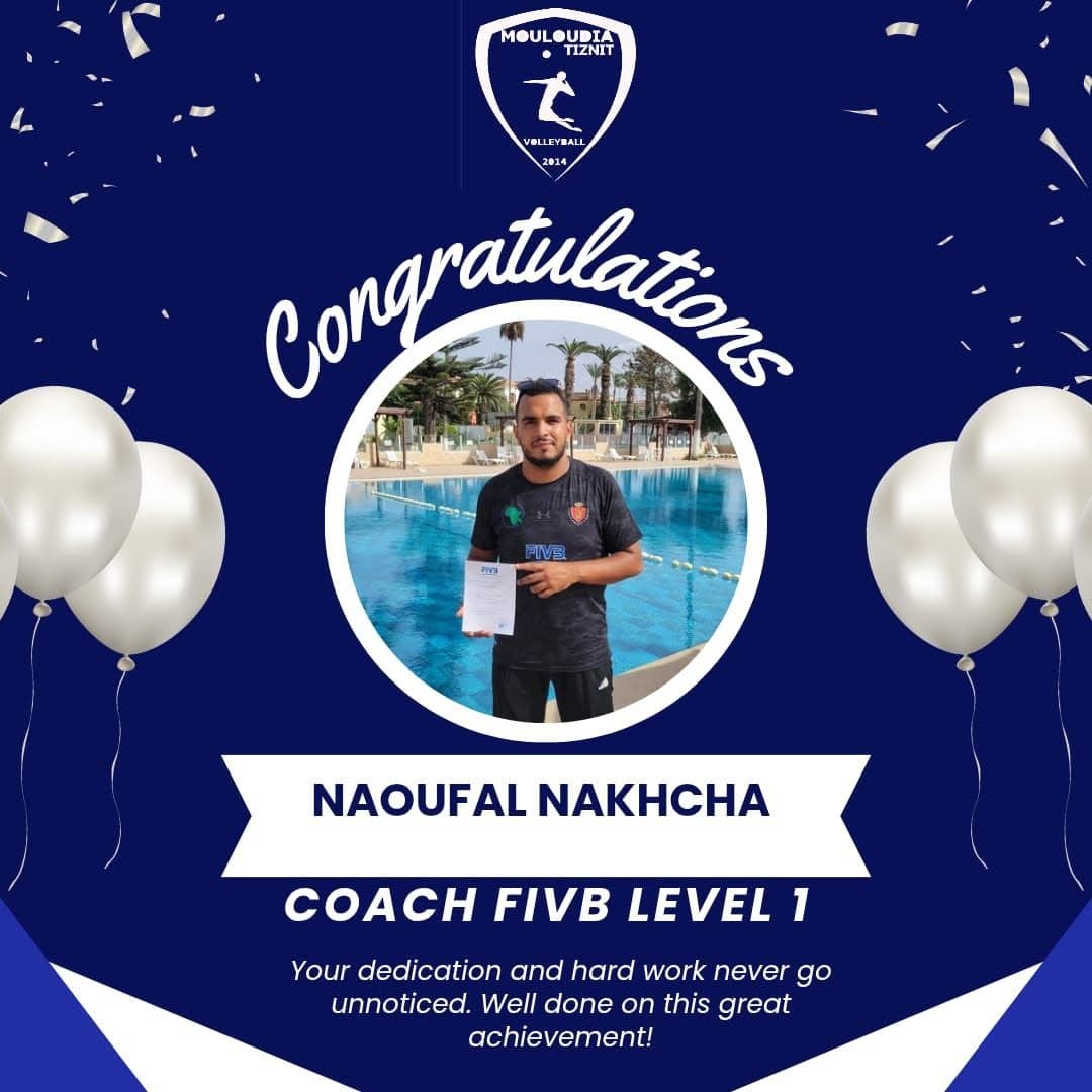 Le coach Naoufal Nakhcha décroche le diplôme FIVB Niveau 1